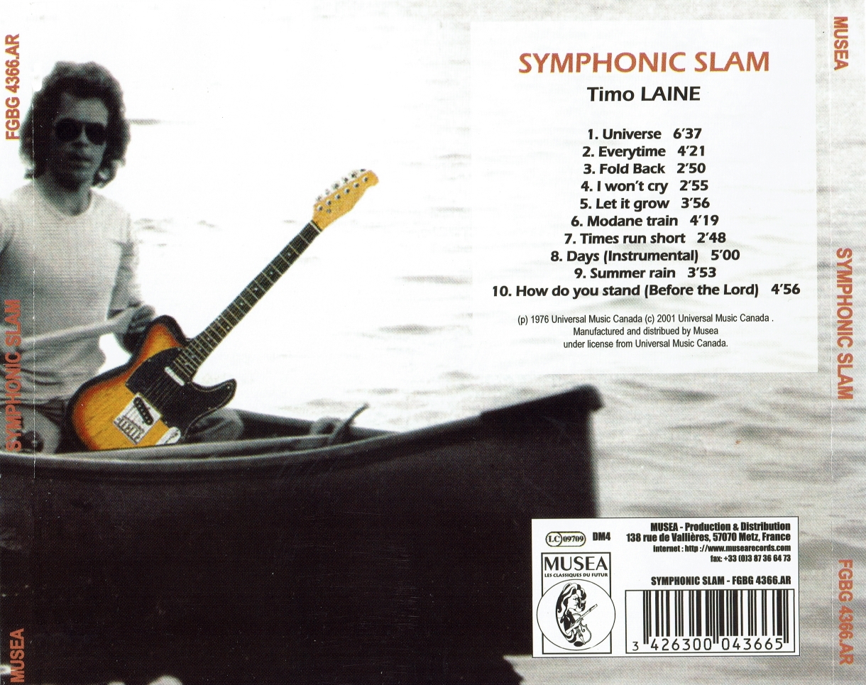 SS1 CD Back Cover SS1 CD Back Cover