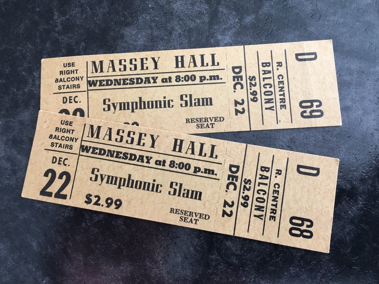 Concert tickets